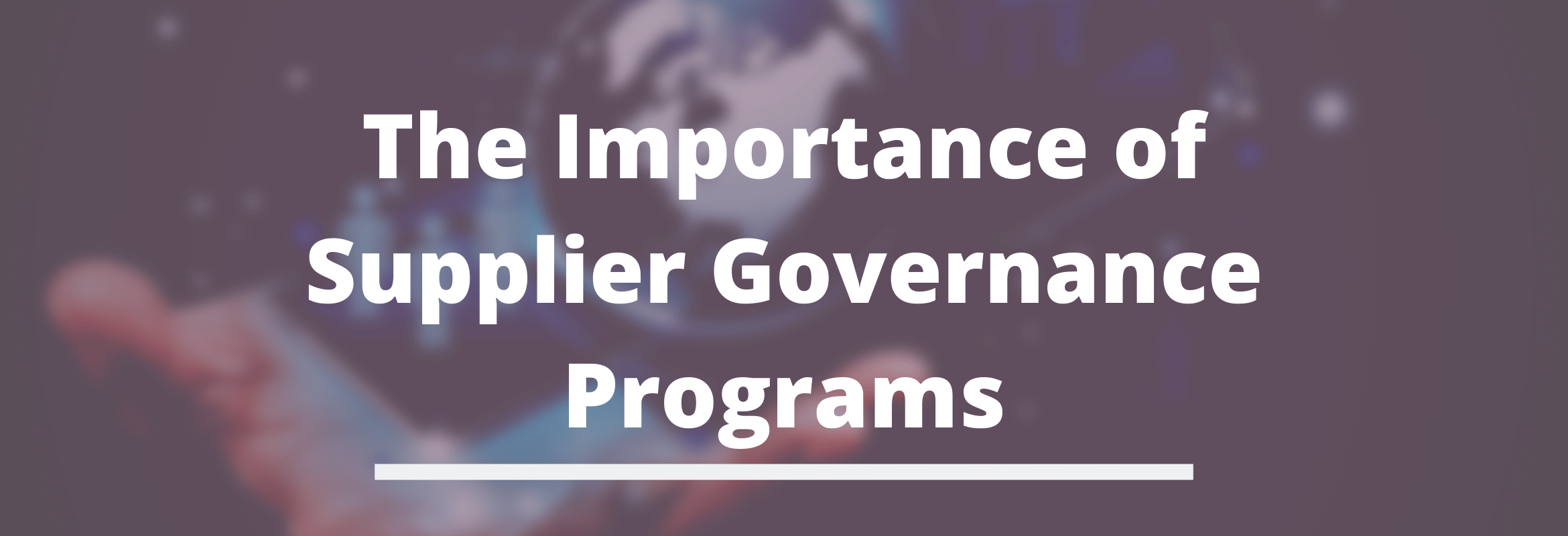 governance programs for procurement